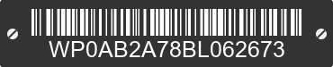 2011 PORSCHE Panamera WP0AB2A78BL062673 VIN decoded