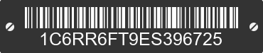 2014 RAM 1500 1C6RR6FT9ES396725 VIN decoded