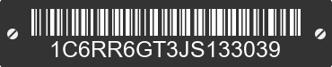2018 RAM 1500 1C6RR6GT3JS133039 VIN decoded