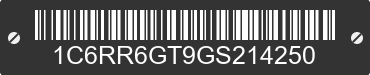 2016 RAM 1500 1C6RR6GT9GS214250 VIN decoded