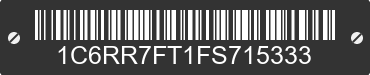 2015 RAM 1500 1C6RR7FT1FS715333 VIN decoded