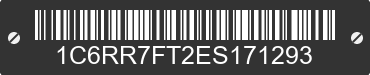 2014 RAM 1500 1C6RR7FT2ES171293 VIN decoded