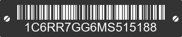 2021 RAM 1500 1C6RR7GG6MS515188 VIN decoded
