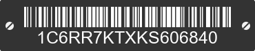 2019 RAM 1500 1C6RR7KTXKS606840 VIN decoded