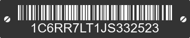 2018 RAM 1500 1C6RR7LT1JS332523 VIN decoded