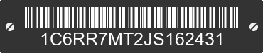 2018 RAM 1500 1C6RR7MT2JS162431 VIN decoded