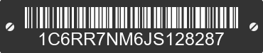 2018 RAM 1500 1C6RR7NM6JS128287 VIN decoded