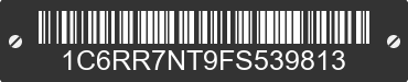 2015 RAM 1500 1C6RR7NT9FS539813 VIN decoded