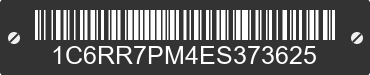 2014 RAM 1500 1C6RR7PM4ES373625 VIN decoded