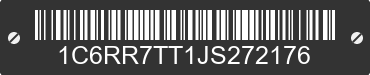 2018 RAM 1500 1C6RR7TT1JS272176 VIN decoded