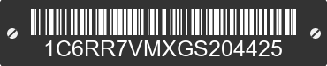 2016 RAM 1500 1C6RR7VMXGS204425 VIN decoded