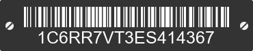2014 RAM 1500 1C6RR7VT3ES414367 VIN decoded