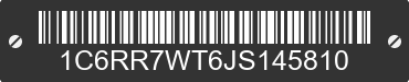 2018 RAM 1500 1C6RR7WT6JS145810 VIN decoded