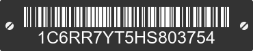 2017 RAM 1500 1C6RR7YT5HS803754 VIN decoded
