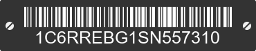 2025 RAM 1500 1C6RREBG1SN557310 VIN decoded