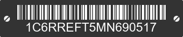 2021 RAM 1500 1C6RREFT5MN690517 VIN decoded