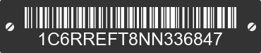 2022 RAM 1500 1C6RREFT8NN336847 VIN decoded