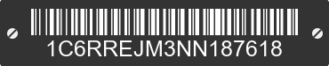 2022 RAM 1500 1C6RREJM3NN187618 VIN decoded