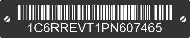 2023 RAM 1500 1C6RREVT1PN607465 VIN decoded