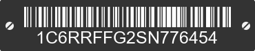 2025 RAM 1500 1C6RRFFG2SN776454 VIN decoded