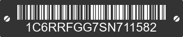 2025 RAM 1500 1C6RRFGG7SN711582 VIN decoded