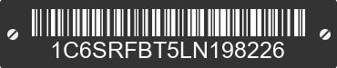 2020 RAM 1500 1C6SRFBT5LN198226 VIN decoded