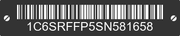 2025 RAM 1500 1C6SRFFP5SN581658 VIN decoded