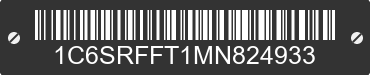 2021 RAM 1500 1C6SRFFT1MN824933 VIN decoded