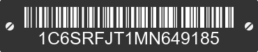2021 RAM 1500 1C6SRFJT1MN649185 VIN decoded