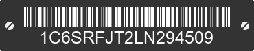 2020 RAM 1500 1C6SRFJT2LN294509 VIN decoded