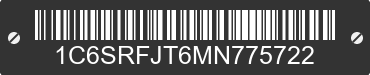 2021 RAM 1500 1C6SRFJT6MN775722 VIN decoded