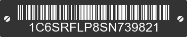 2025 RAM 1500 1C6SRFLP8SN739821 VIN decoded
