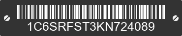 2019 RAM 1500 1C6SRFST3KN724089 VIN decoded