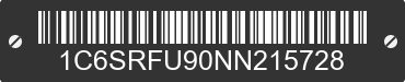 2022 RAM 1500 1C6SRFU90NN215728 VIN decoded