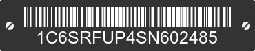 2025 RAM 1500 1C6SRFUP4SN602485 VIN decoded