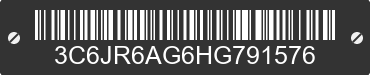 2017 RAM 1500 3C6JR6AG6HG791576 VIN decoded