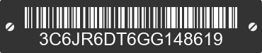 2016 RAM 1500 3C6JR6DT6GG148619 VIN decoded