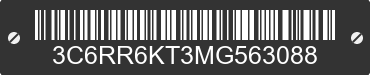 2021 RAM 1500 3C6RR6KT3MG563088 VIN decoded