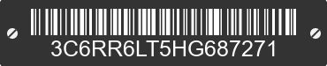 2017 RAM 1500 3C6RR6LT5HG687271 VIN decoded