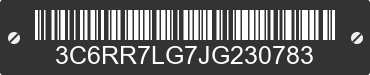 2018 RAM 1500 3C6RR7LG7JG230783 VIN decoded
