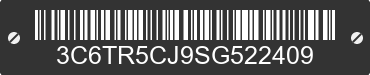 2025 RAM 2500 3C6TR5CJ9SG522409 VIN decoded