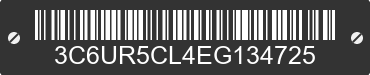 2014 RAM 2500 3C6UR5CL4EG134725 VIN decoded