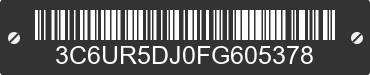 2015 RAM 2500 3C6UR5DJ0FG605378 VIN decoded