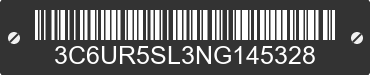 2022 RAM 2500 3C6UR5SL3NG145328 VIN decoded