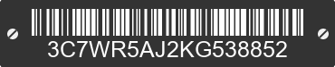 2019 RAM 2500 3C7WR5AJ2KG538852 VIN decoded