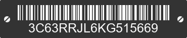 2019 RAM 3500 3C63RRJL6KG515669 VIN decoded