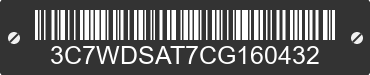 2012 RAM 3500 3C7WDSAT7CG160432 VIN decoded