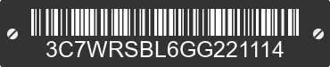 2016 RAM 3500 3C7WRSBL6GG221114 VIN decoded