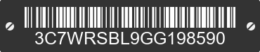 2016 RAM 3500 3C7WRSBL9GG198590 VIN decoded