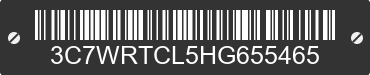 2017 RAM 3500 3C7WRTCL5HG655465 VIN decoded